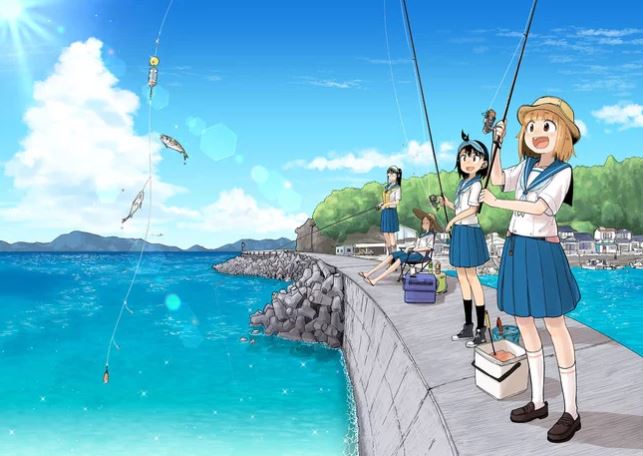 manga houkago teibou nisshi fishing duoc chuyen the thanh anime