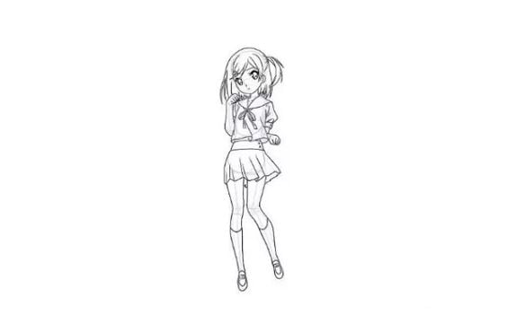 Cách vẽ nhân vật Anime nữ sinh siêu dễ thương
