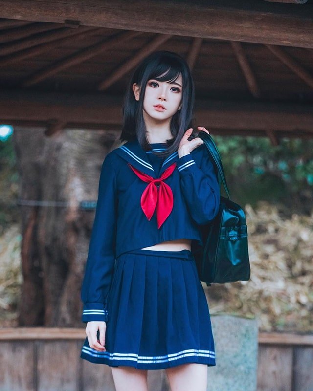 Thổn thức con tim với bộ ảnh Cosplay đồng phục nữ sinh Nhật Bản