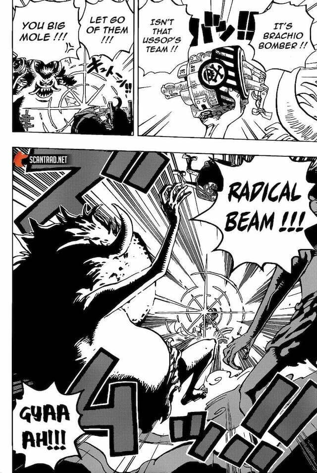 One Piece 989: Franky cực kì tức giận và chuyển hướng sang tấn công Number 4