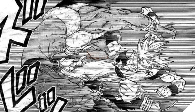 Goku đang áp đảo Moro với "Bản năng vô cực"