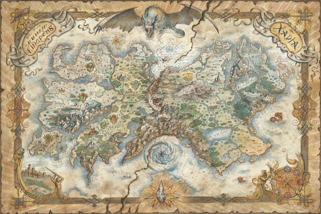 Bản đồ thế giới trong The Dragon Prince