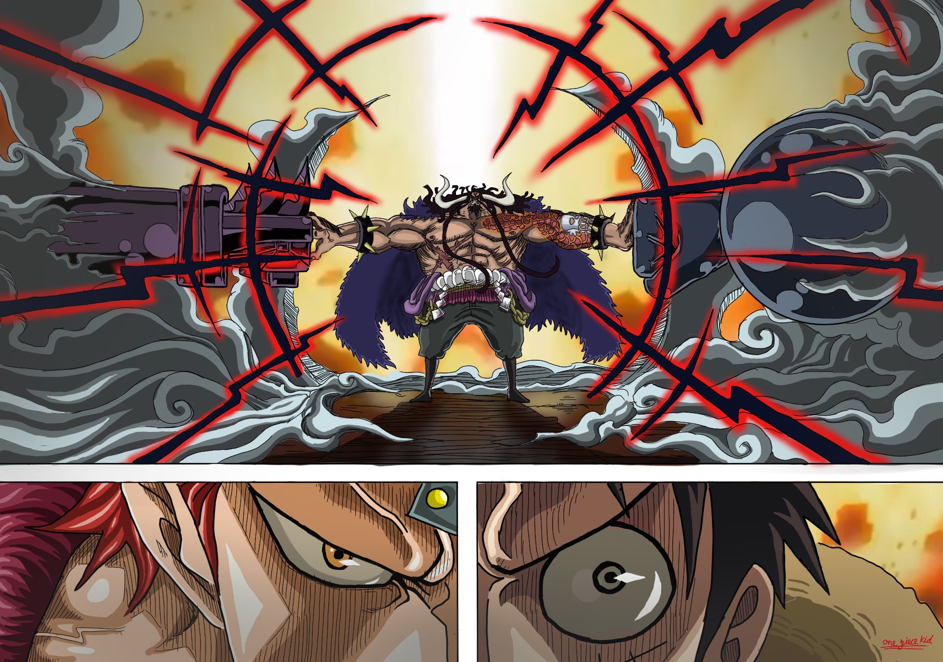 Spoiler One Piece 1001: Luffy vs Kaido, trận chiến lịch sử chính thức bắt đầu