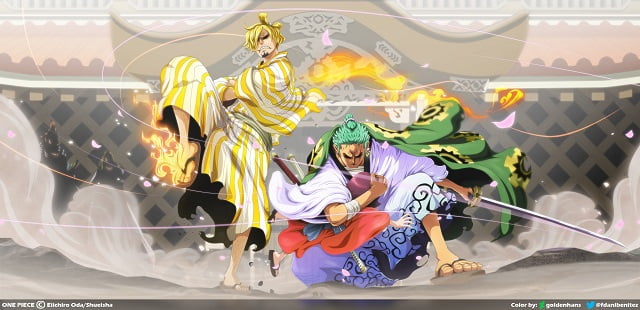 Spoiler One Piece chap 1022: Zoro cùng Sanji song kiếm hợp bích