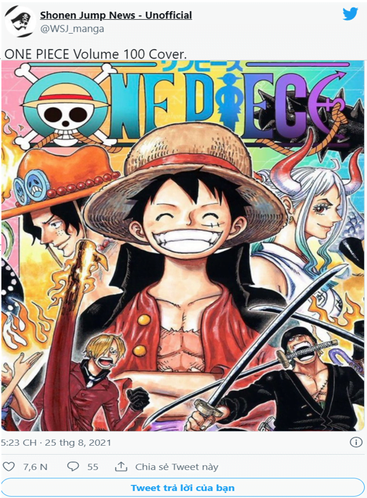 One Piece tập 100 hé lộ trang bìa khiến fan tò mò