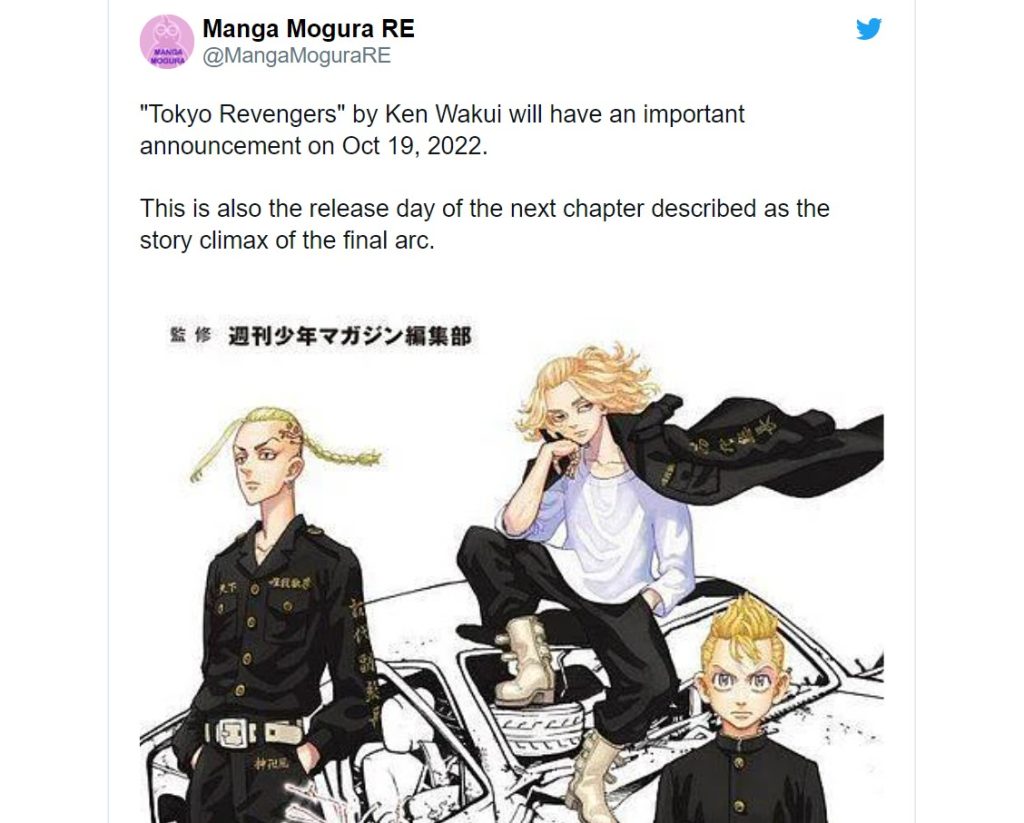 Kết thúc manga Tokyo Revergers