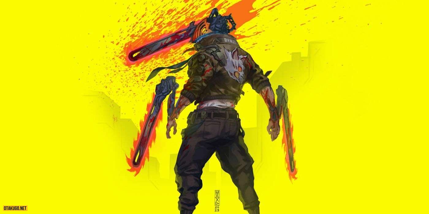 Chainsaw Man duoc trang diem theo phong cach Cyberpunk voi