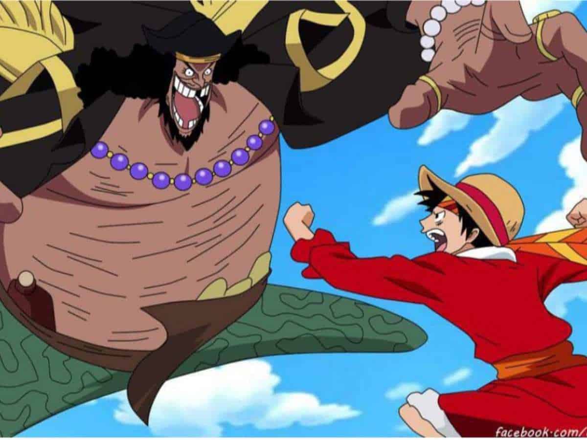 Luffy Fights Blackbeard