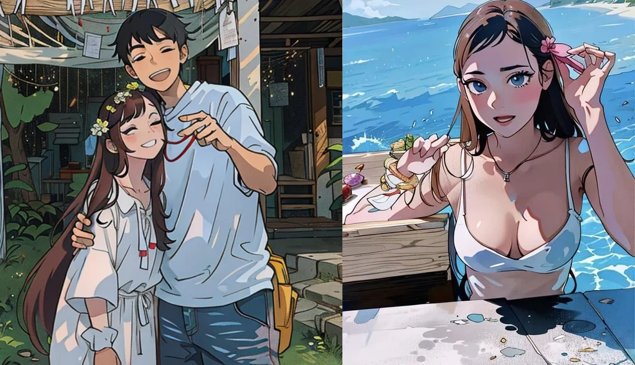 Hàng loạt ảnh theo phong cách anime do Loopsie tạo ra được cư dân mạng Việt Nam chia sẻ những ngày gần đây (Ảnh: Facebook).