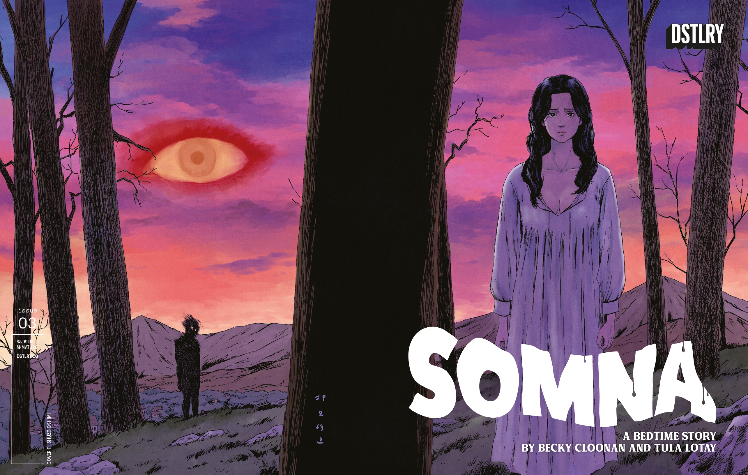 Author Kodansha mangaka Shuzo Oshimi drew the cover for DSTLRY's Somna #3