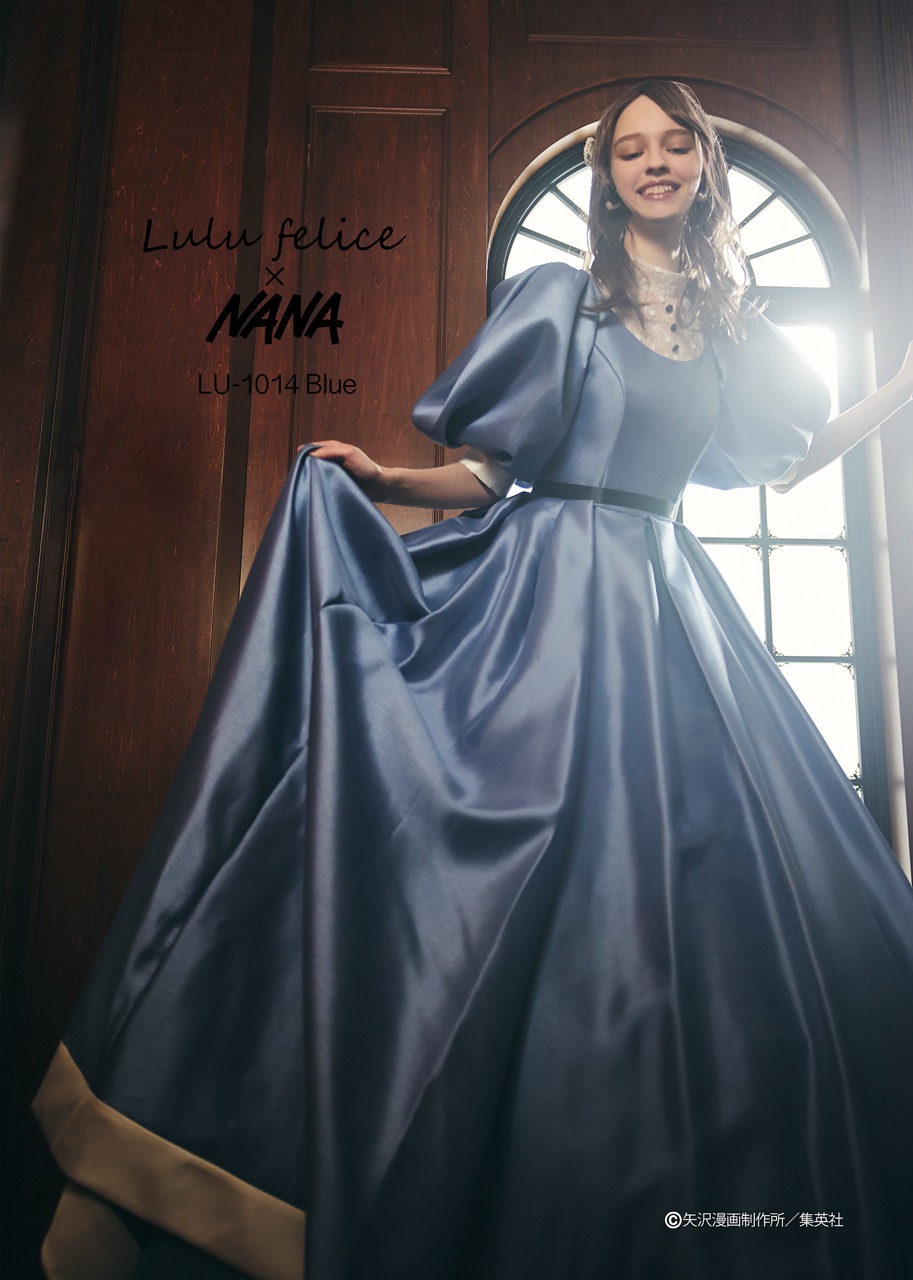 lulu felice x nana light blue dress in bright light