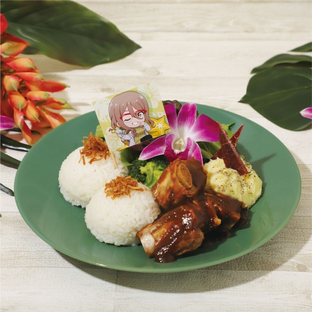 Lycoris Recoil Hawaiian Cafe và Diner' Mizuku đĩa sườn dự phòng