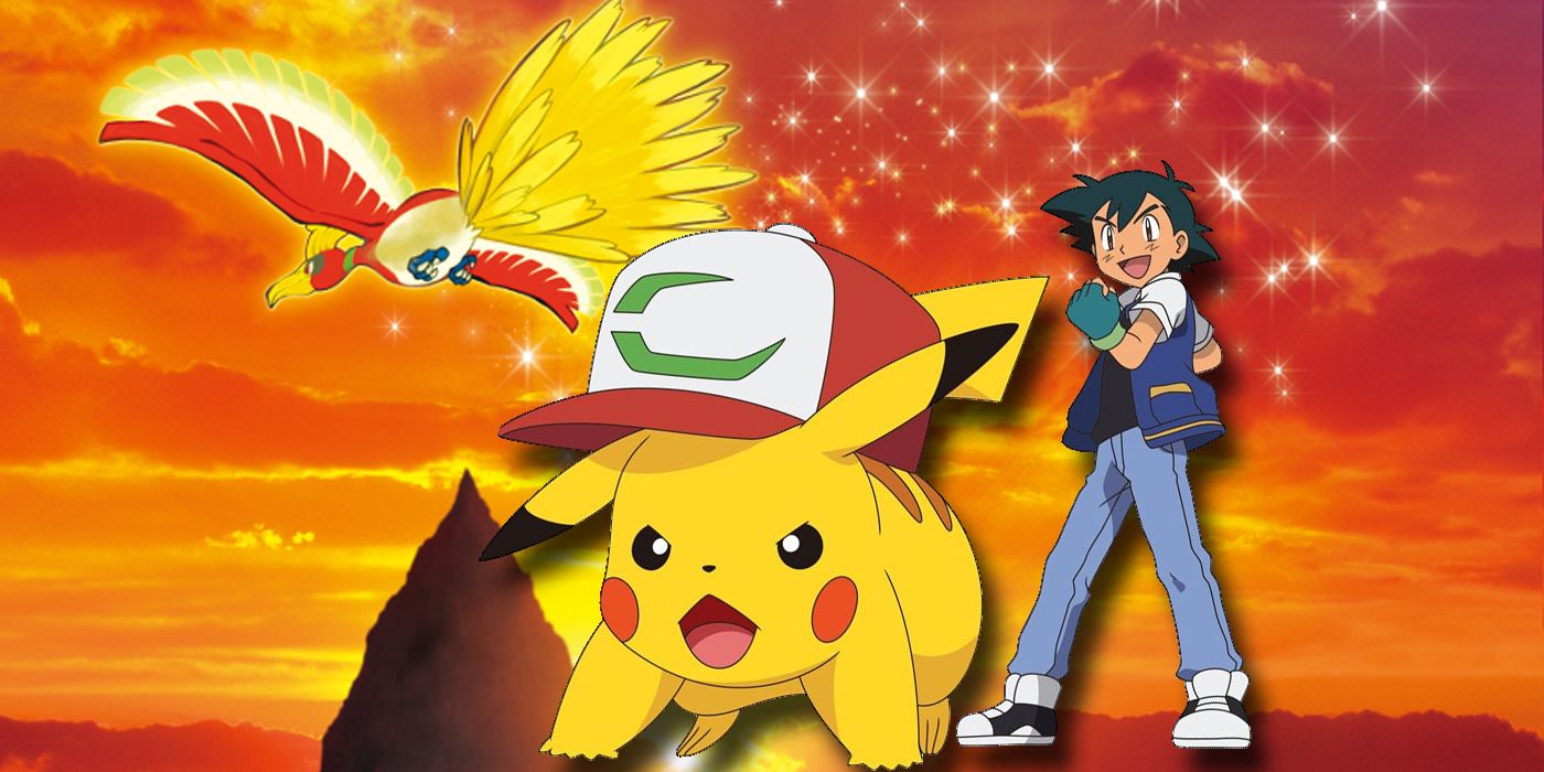 Ash actually fought Ho Oh in Pokemon