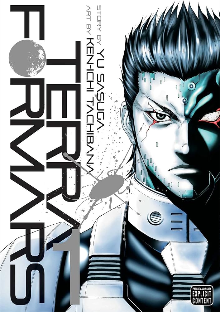 Terra Formars - Manga Tập 1 Bìa |  Lợi nhuận từ Hiatus vào tháng 4 năm 2024